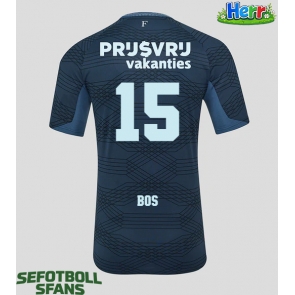 Feyenoord Jordan Bos #15 Bortatröja 2025-26 Kortärmad